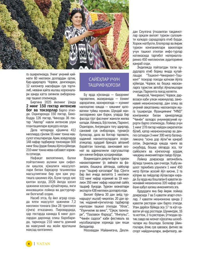 Toshkent viloyati: OBODLIK VA TARAQQIYOT LOKATSIYASI