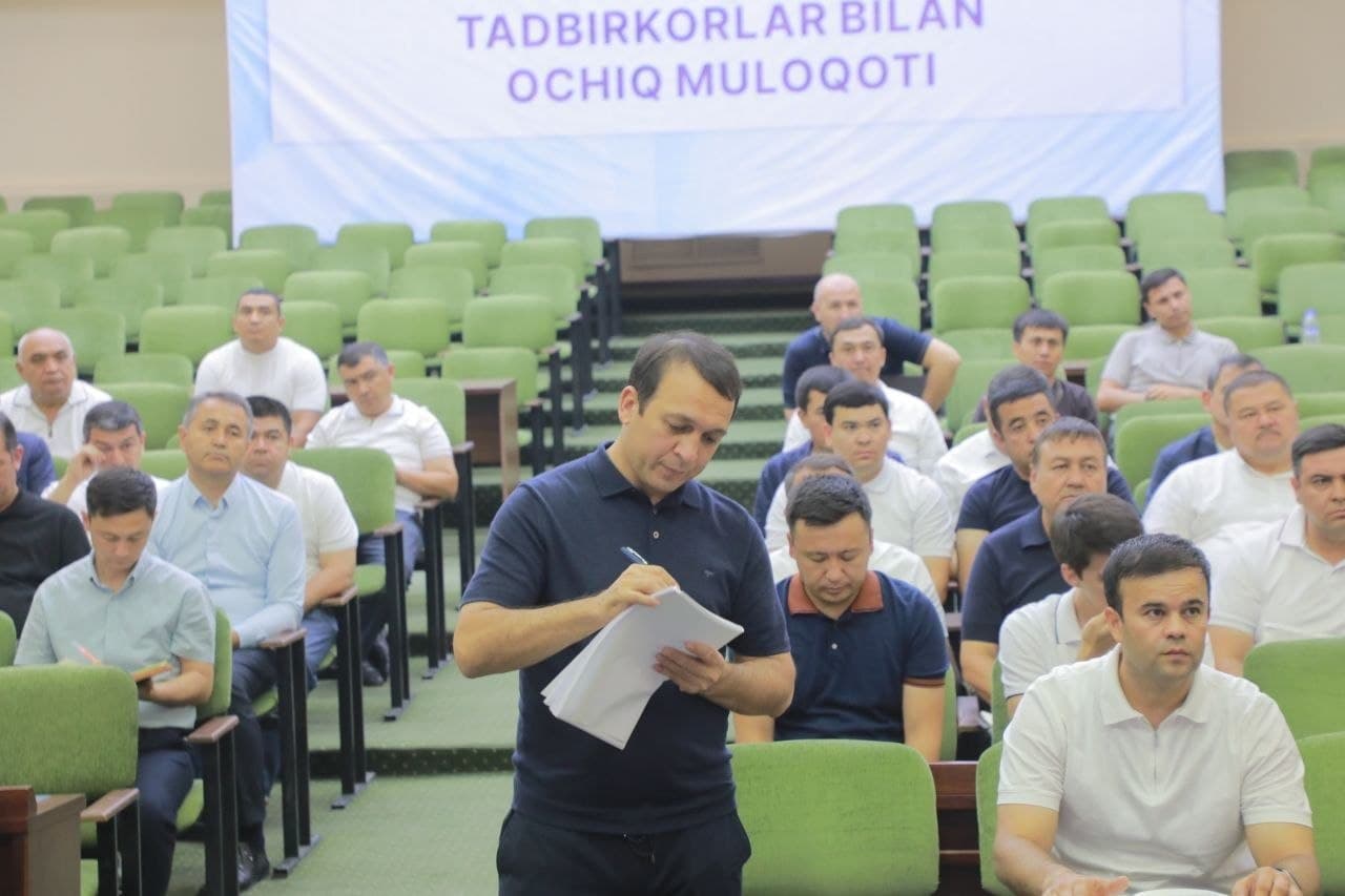 "Biznesga to‘siq emas, imkoniyat yaratish kerak" — tadbirkorlar bilan ochiq muloqot o‘tkazildi