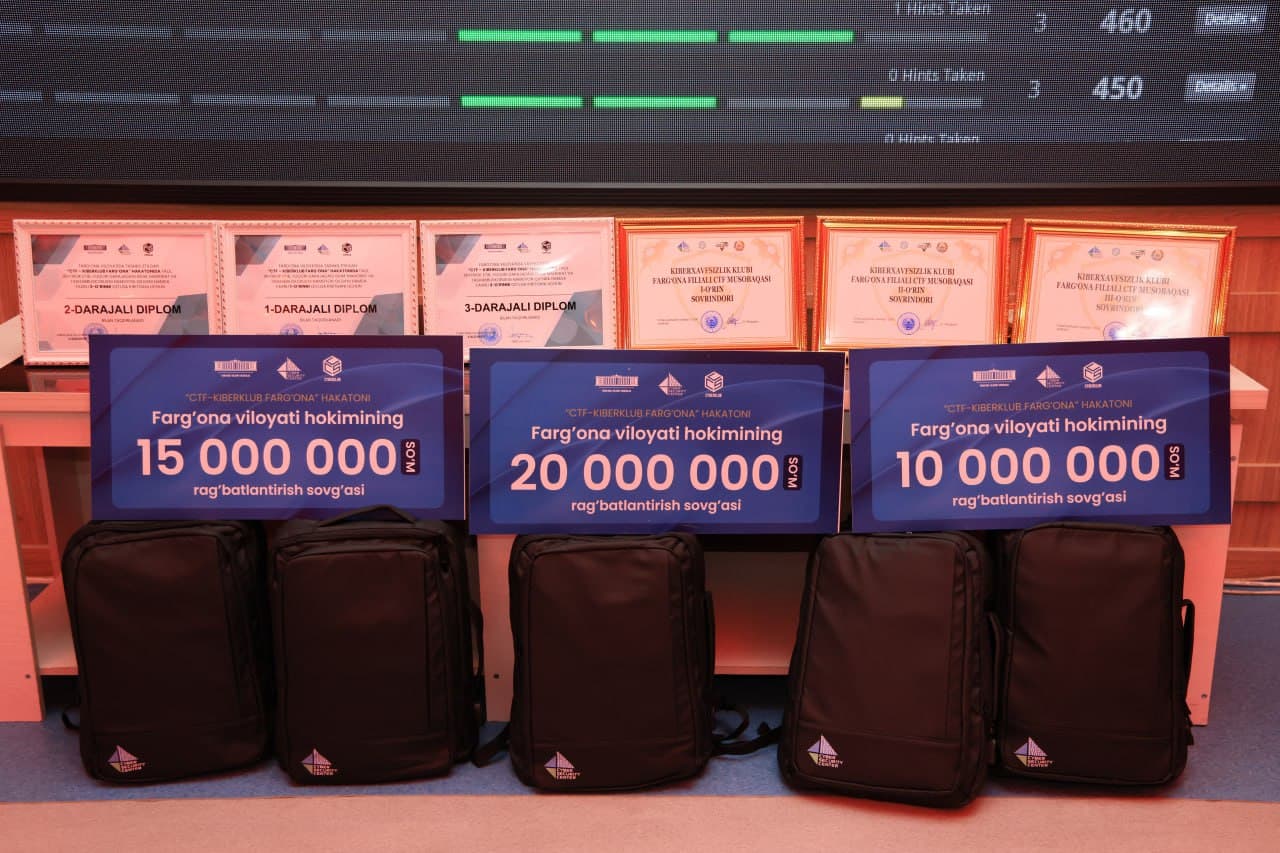 Viloyatimizda ilk marotaba Kiberxavfsizlik musobaqasi tashkil etildi