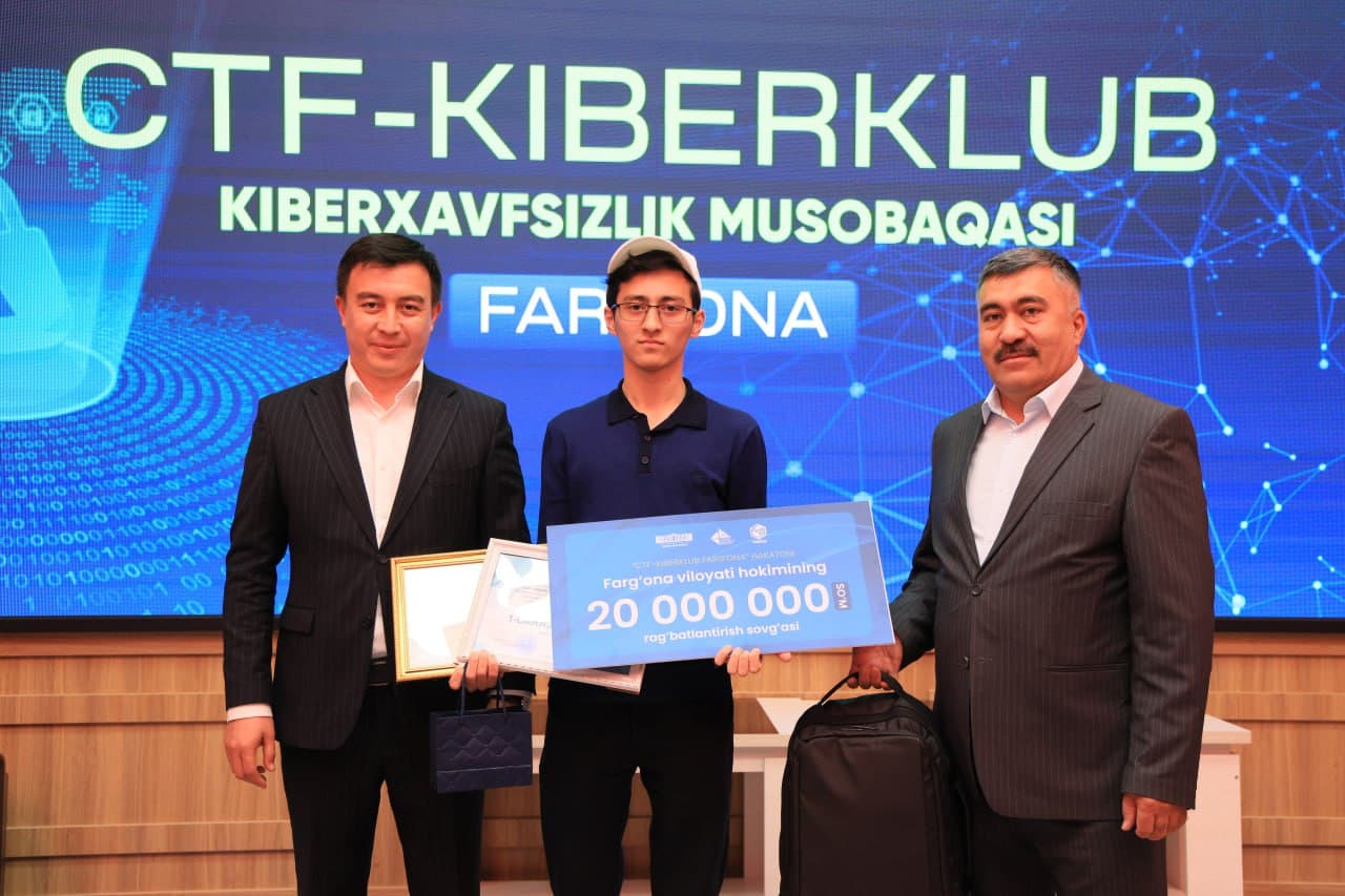 Viloyatimizda ilk marotaba Kiberxavfsizlik musobaqasi tashkil etildi