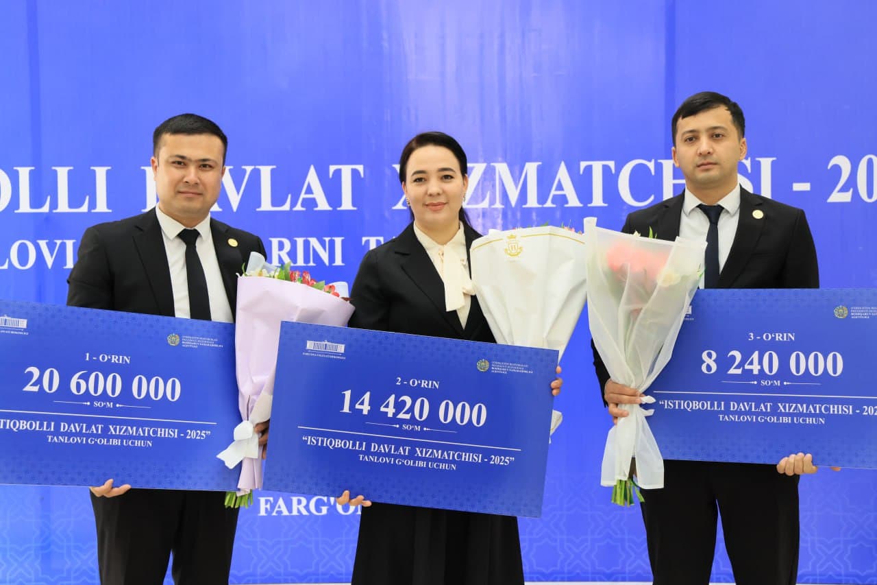 Respublikada ilk bor Farg‘ona tajribasi sifatida "Istiqbolli davlat xizmatchisi – 2025" tanlovi o‘tkazildi