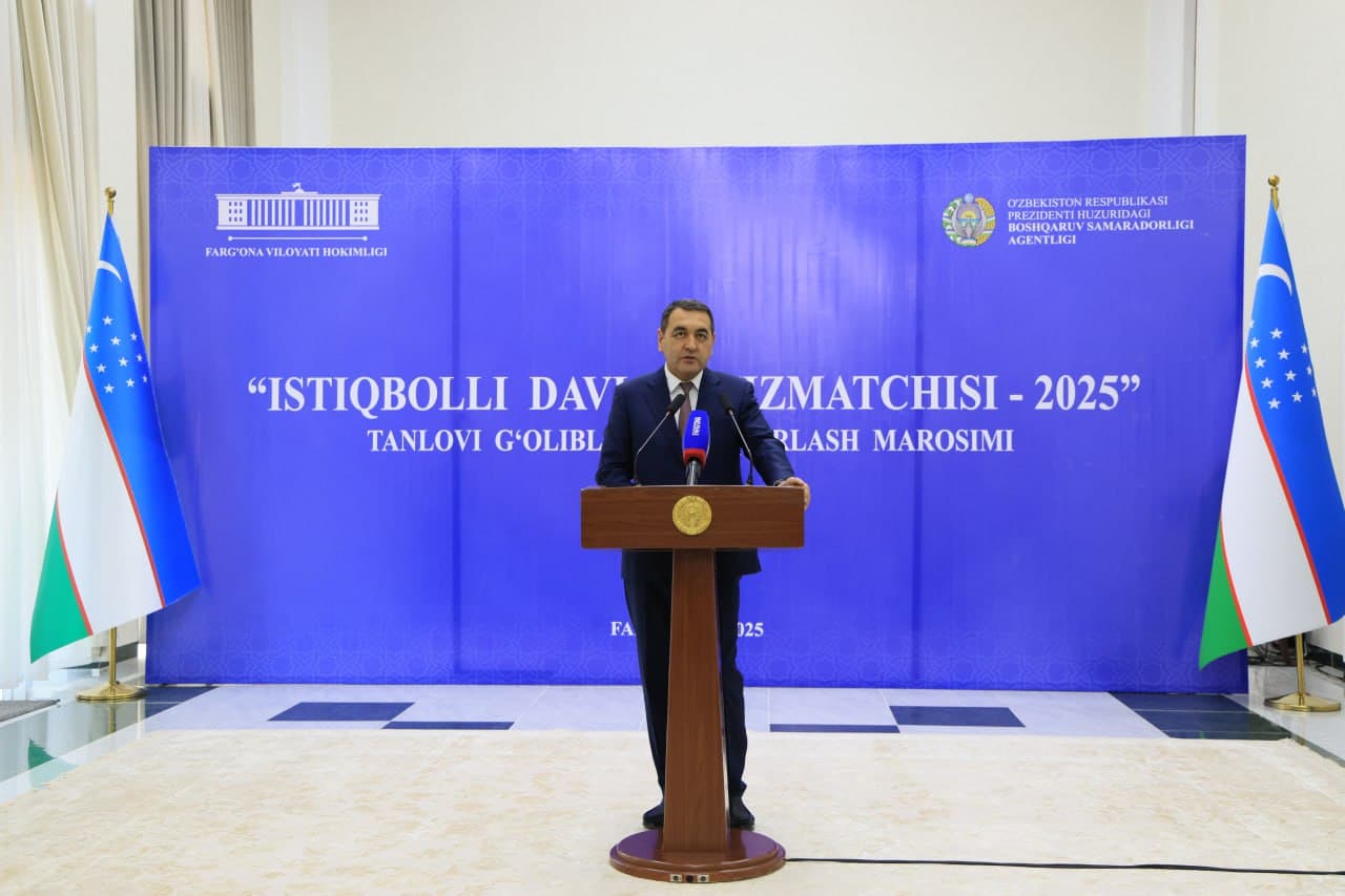 Respublikada ilk bor Farg‘ona tajribasi sifatida "Istiqbolli davlat xizmatchisi – 2025" tanlovi o‘tkazildi
