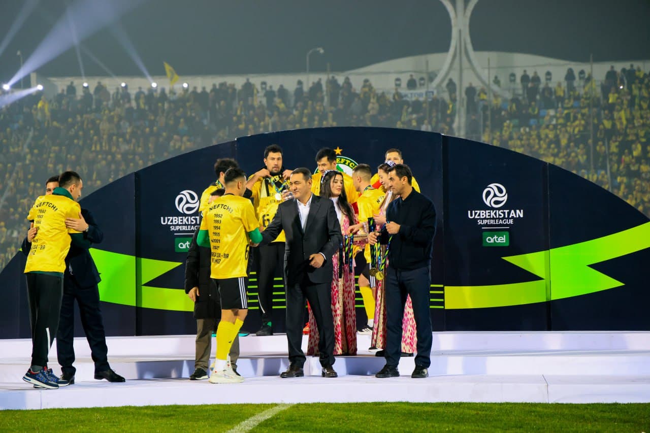 "Neftchi" 24 yillik tanaffusdan keyin O‘zbekiston chempioni bo‘ldi