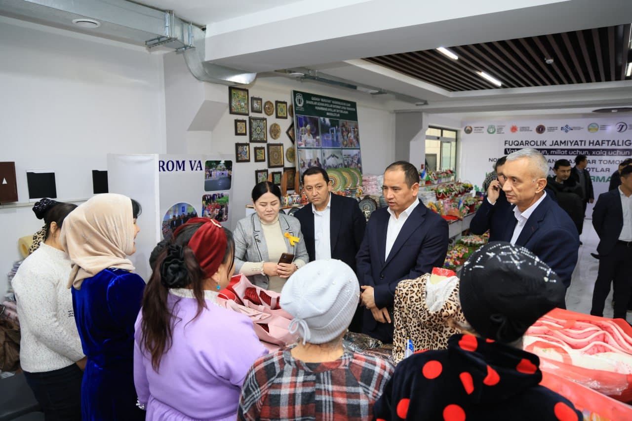 Farg‘ona shahrida nogironligi bo‘lgan shaxslar tomonidan ishlab chiqarilgan mahsulotlar ko‘rgazma-savdo yarmarkasi bo‘lib o‘tdi