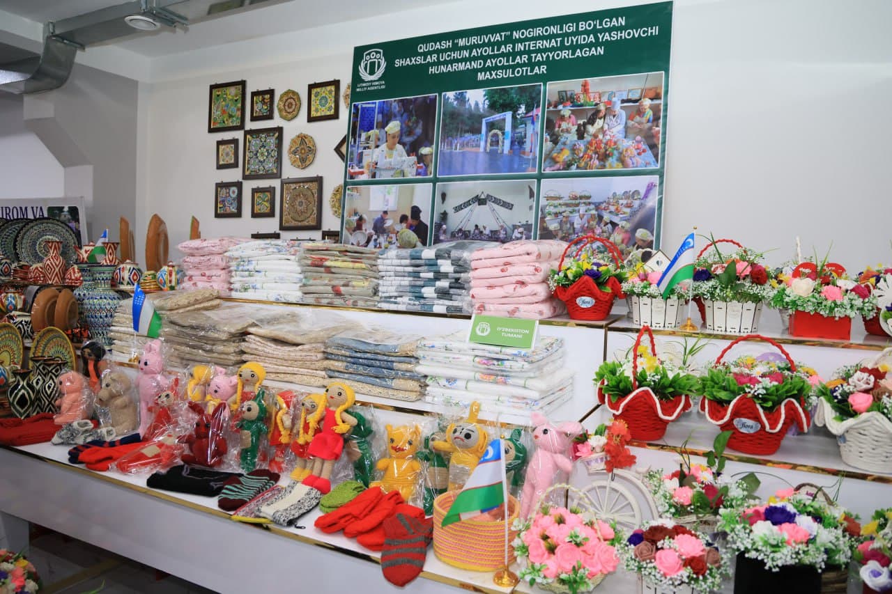 Farg‘ona shahrida nogironligi bo‘lgan shaxslar tomonidan ishlab chiqarilgan mahsulotlar ko‘rgazma-savdo yarmarkasi bo‘lib o‘tdi