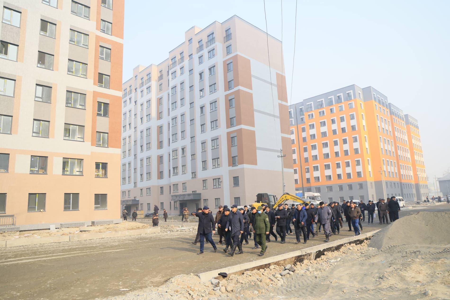 Fergana Region Governor Khayrullo Bozorov visited Kokand today to review the implementation of previously issued directives