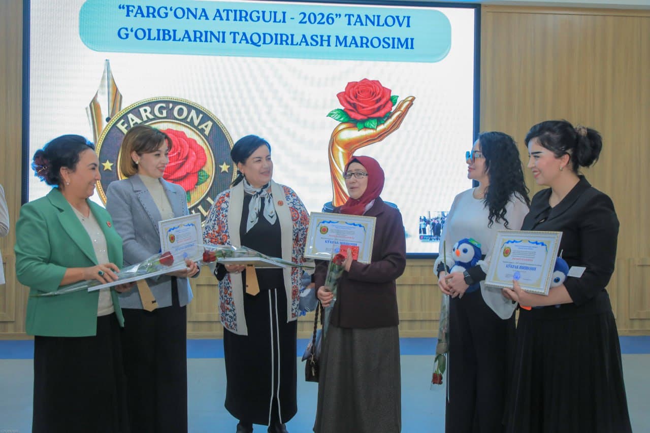 “Фарғона атиргули” танлови ғолиблари тақдирланди