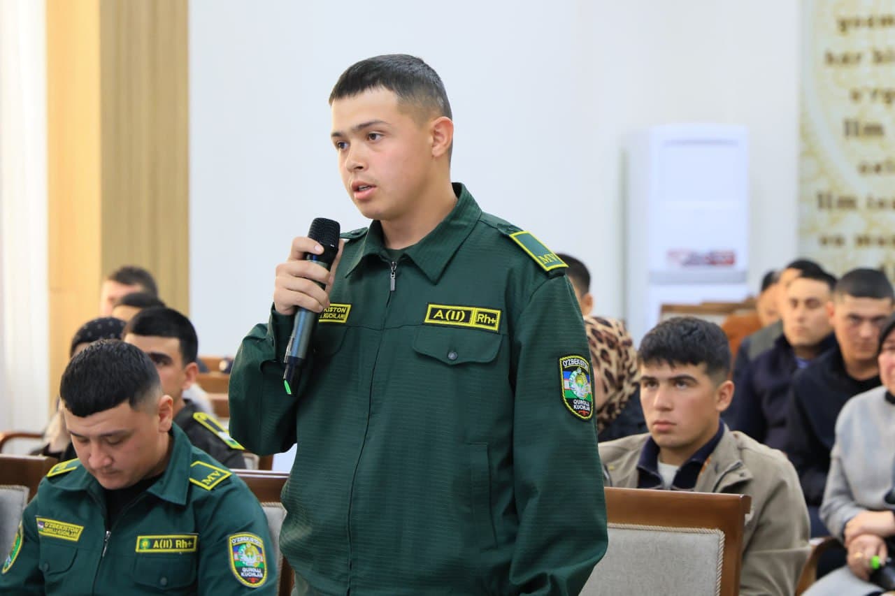 Ҳарбий хизмат шарафли бурч, чинакам ватанпарварлик намунасидир