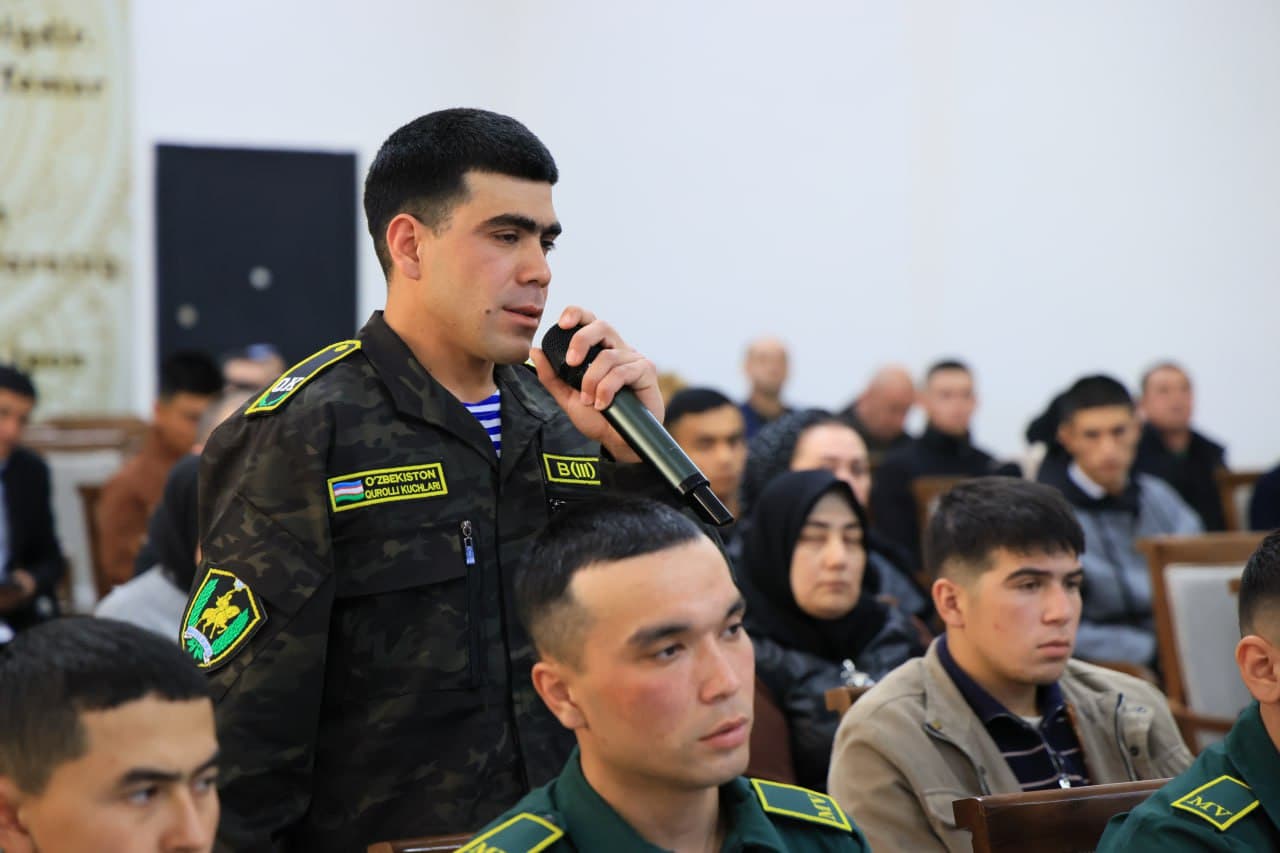 Ҳарбий хизмат шарафли бурч, чинакам ватанпарварлик намунасидир