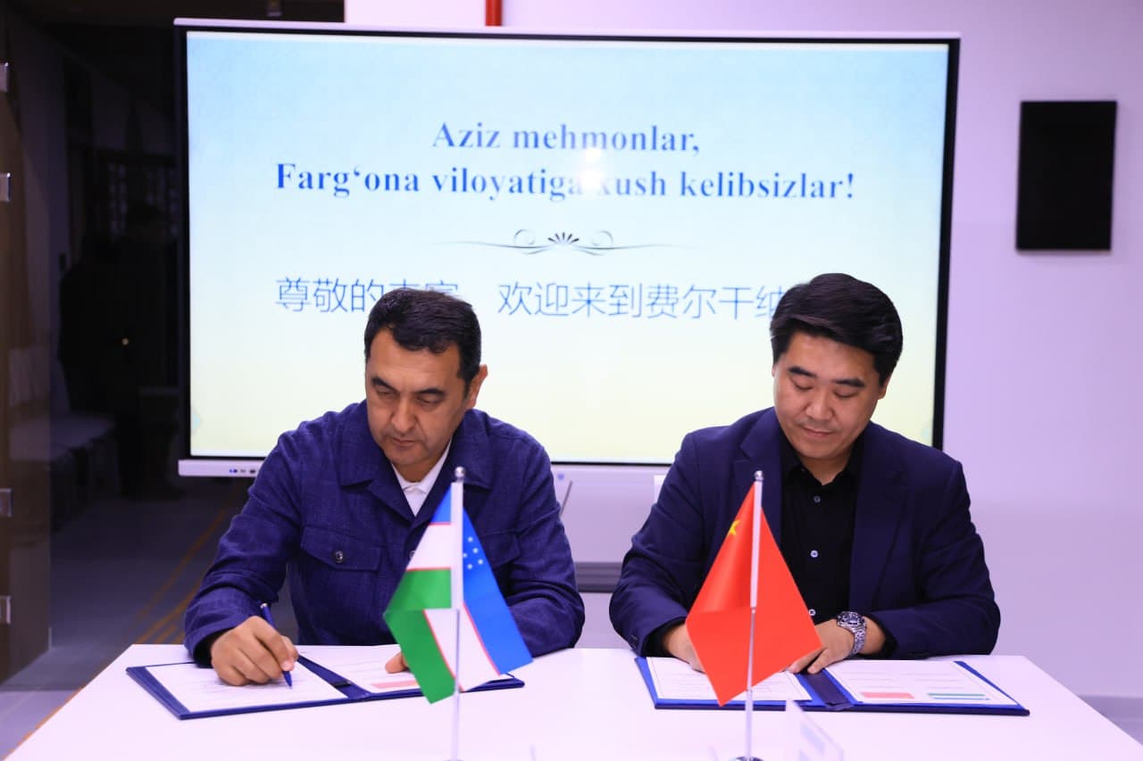 Viloyat hokimi Xayrullo Bozorov Xitoyning “Runking Automotive Group” kompaniyasi direktori Jeng Guochuan boshchiligidagi delegatsiya bilan uchrashdi