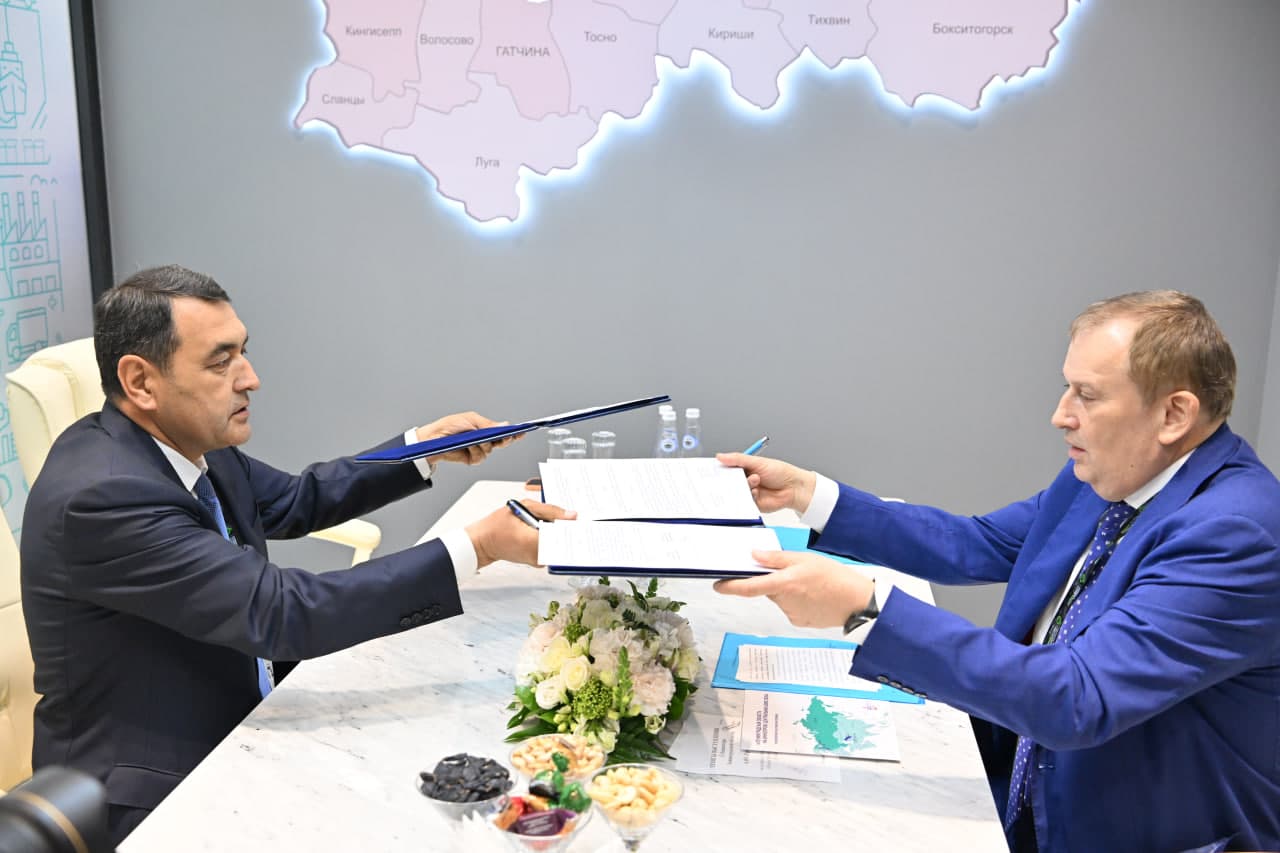 Khayrullo Bozorov, the Governor of the Fergana region, met today with Alexander Drozdenko, the Governor of the Leningrad region of the Russian Federation