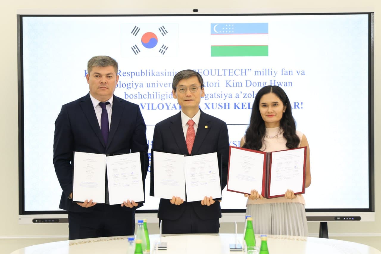Janubiy Koreyaning nufuzli universiteti bilan qo‘shma ta’lim dasturlari amalga oshiriladi