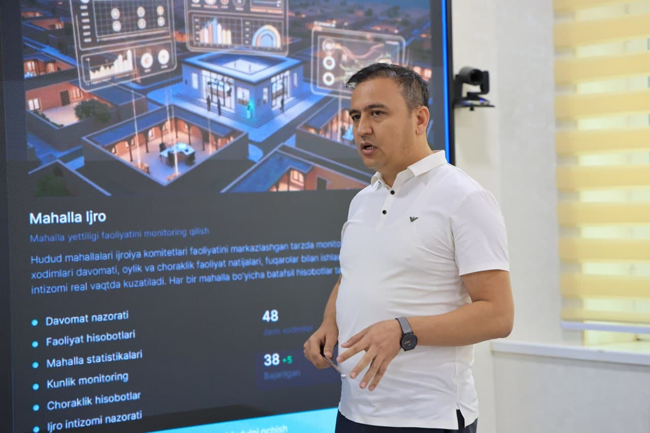 Viloyat hokimi Xayrullo Bozorov Farg‘ona shahridagi Raqamli monitoring markazi faoliyati bilan tanishdi