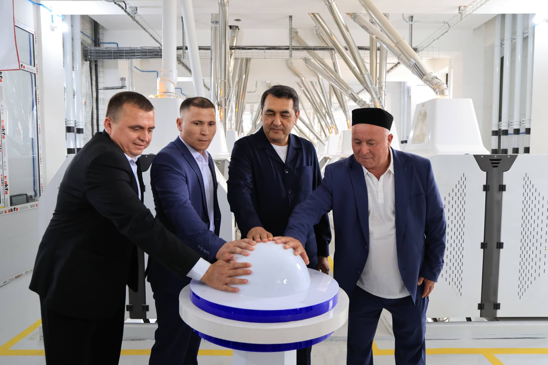 В Бешарыке запущено крупное предприятие по производству муки