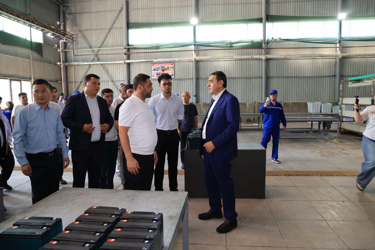 В Ферганской области началось производство аккумуляторов