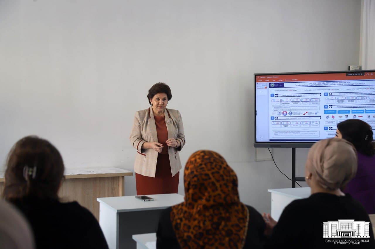 Sergeli tumanida xotin-qizlar bandligini ta’minlash, kasb-xunarga o‘qitish va tadbirkorlikni rivojlantirish borasida “Mehnatdan kelsa boylik - turmush bo‘lar chiroyli” shiori ostidagi seminar-treningi hamda “Xotin-qizlar bandligini ta’minlash va salomatli