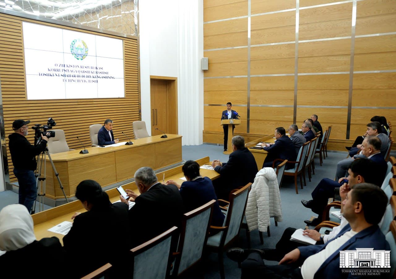 Toshkent shahar Korrupsiyaga qarshi kurashish hududiy Кengashining 3-majlisi bo’lib o’tdi.