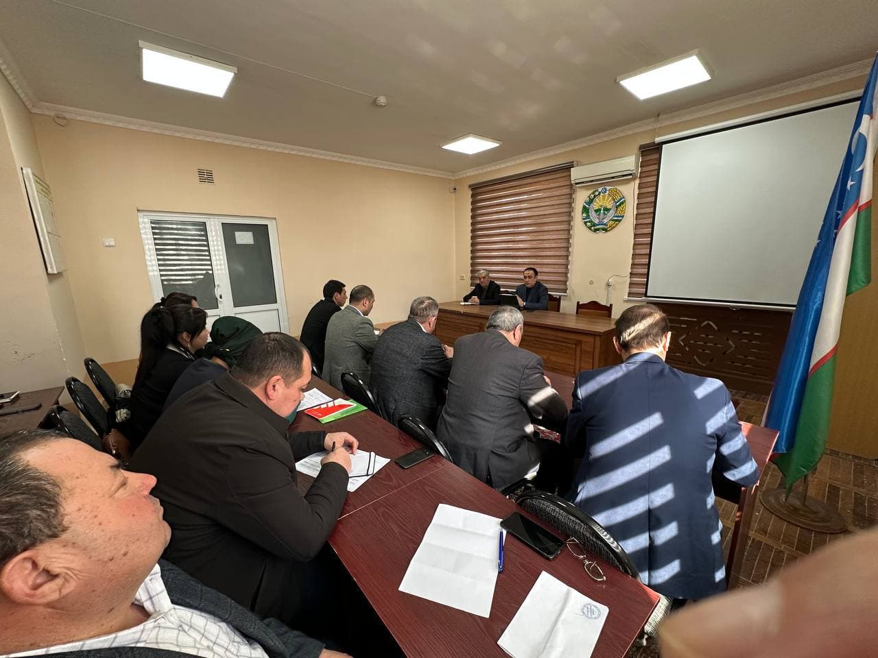 “O‘zarxiv” agentligi direktori Ulug‘bek Yusupov Xorazm viloyatidagi arxiv muassasalari rahbarlari bilan muloqot o‘tkazdi.