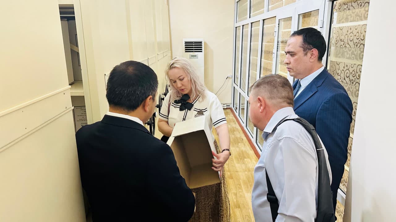 “O‘zarxiv” agentligi hamrohligida Tatariston Respublikasi Arxiv ishi bo‘yicha Davlat qo‘mitasi delegatsiyasi Samarqand tuman davlat arxivida bo‘ldi.