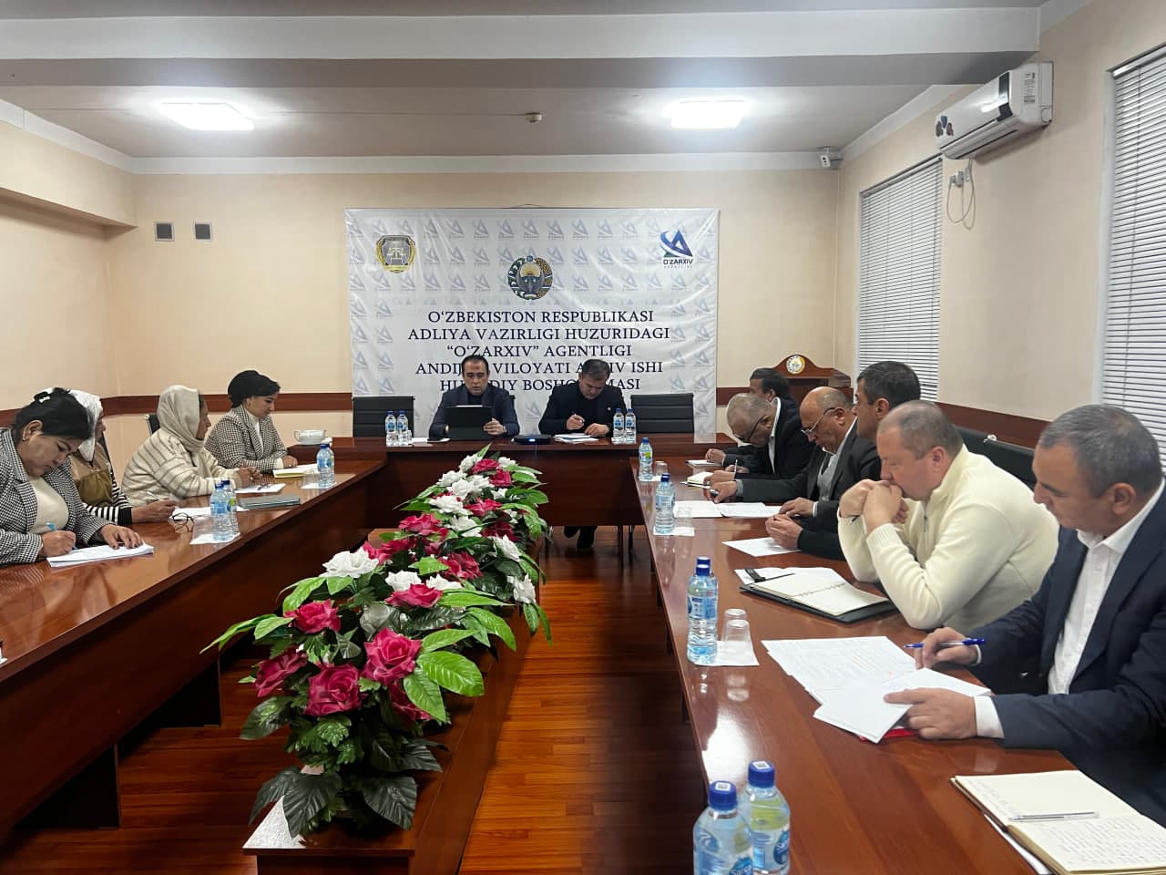 «Ўзархив» агентлиги директори Улуғбек Юсупов Андижон вилоятидаги архив муассасалари раҳбарлари билан мулоқот ўтказди