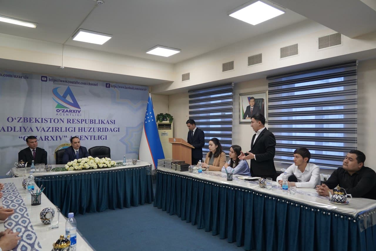 “O‘zarxiv” agentligi direktori Ulug‘bek Yusupov ishtirokida yoshlar bilan Ochiq muloqot shaklida uchrashuv bo‘lib o‘tdi.