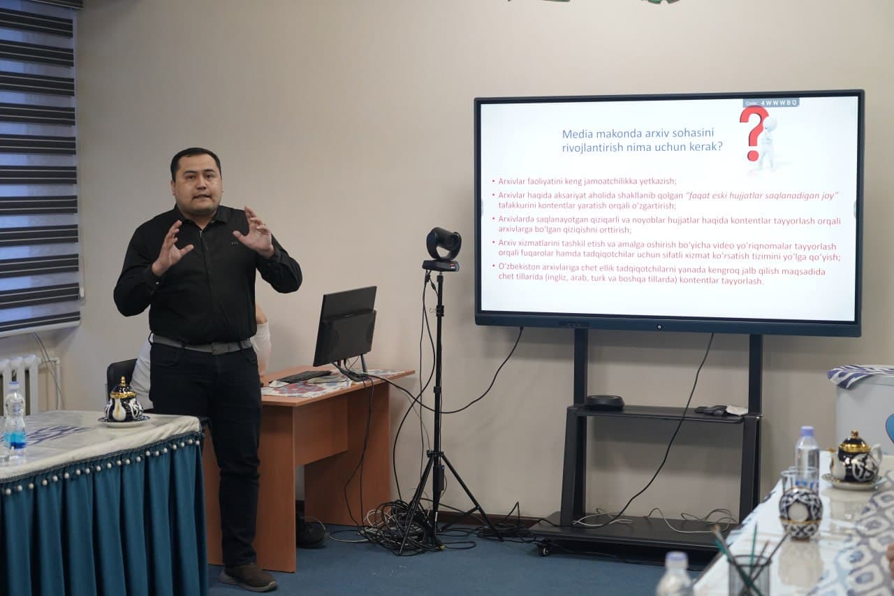 “O‘zarxiv” agentligi direktori Ulug‘bek Yusupov ishtirokida yoshlar bilan Ochiq muloqot shaklida uchrashuv bo‘lib o‘tdi.