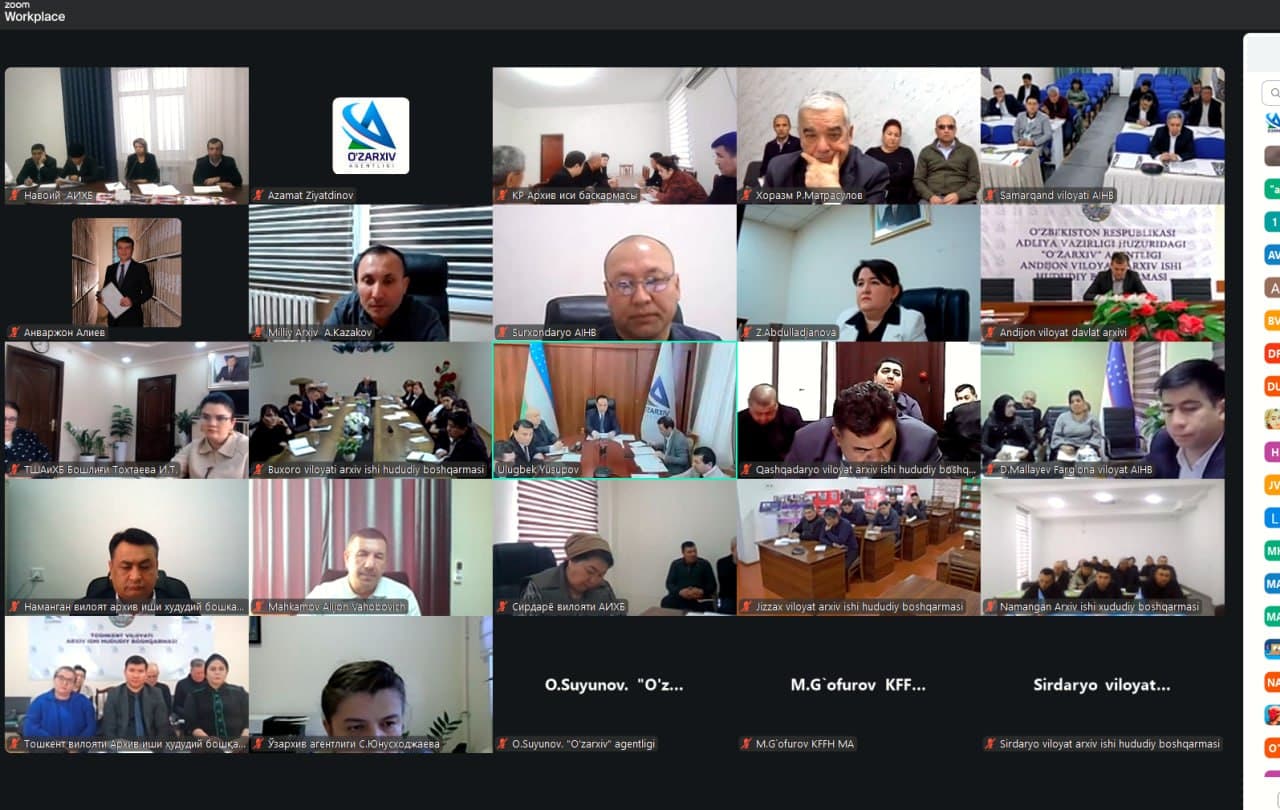 “Oʻzarxiv” agentligining kengaytirilgan Hayʼat yigʻilishi