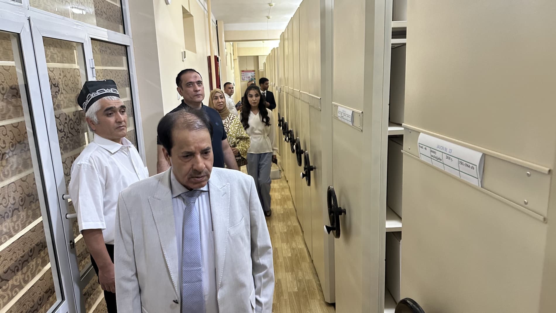 Уммон Султонлиги делегацияси Самарқанд туман давлат архиви фаолияти билан танишди