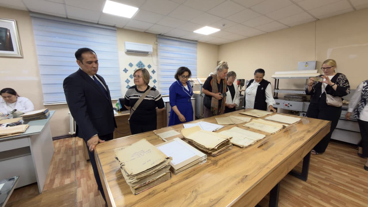 “O‘zarxiv” agentligida Germaniya delegatsiyasi bilan uchrashuv bo‘lib o‘tdi