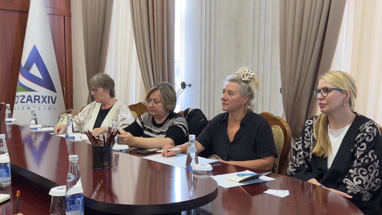 “O‘zarxiv” agentligida Germaniya delegatsiyasi bilan uchrashuv bo‘lib o‘tdi