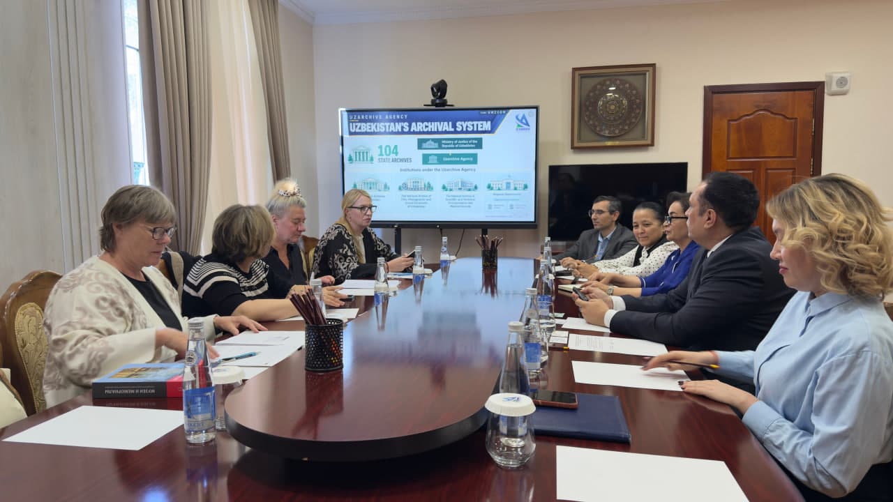 “O‘zarxiv” agentligida Germaniya delegatsiyasi bilan uchrashuv bo‘lib o‘tdi