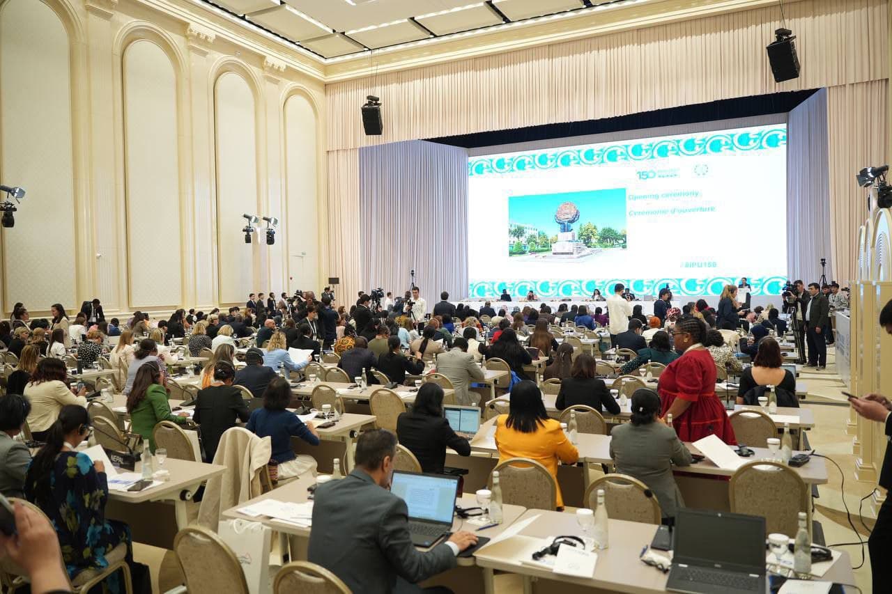 Toshkentda Parlamentlararo ittifoqning 150-yubiley assambleyasi doirasida Parlament ayol aʼzolari forumi bo‘lib o‘tmoqda.