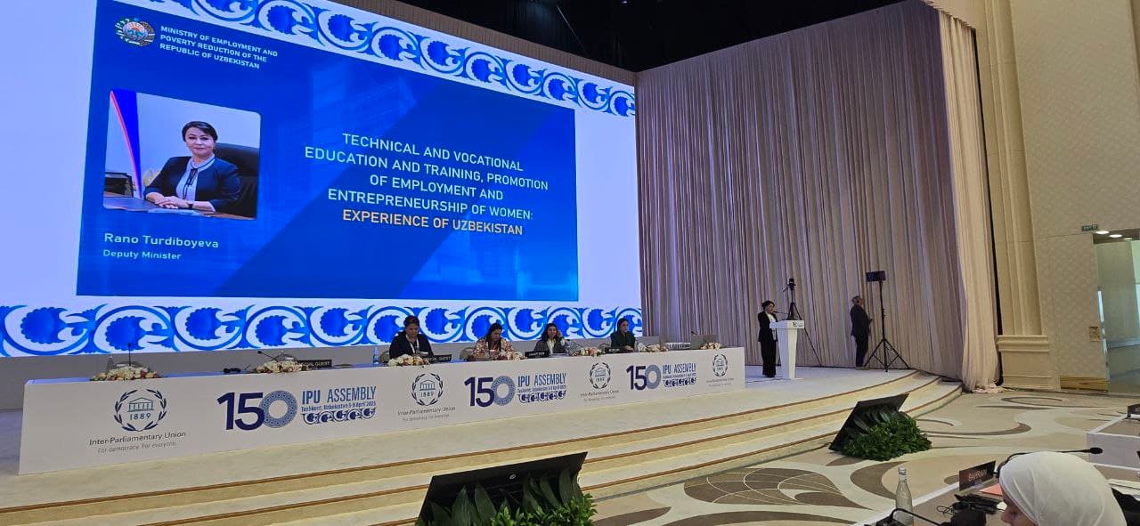 Toshkentda Parlamentlararo ittifoqning 150-yubiley assambleyasi doirasida Parlament ayol aʼzolari forumi bo‘lib o‘tmoqda.