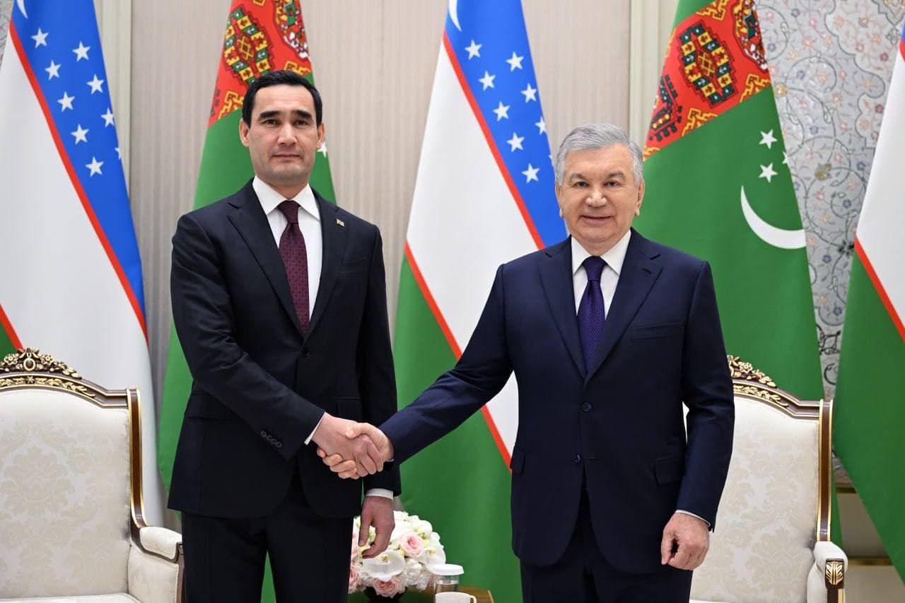 O‘zbekiston va Turkmaniston Prezidentlarining uchrashuvi bo‘lib o‘tdi