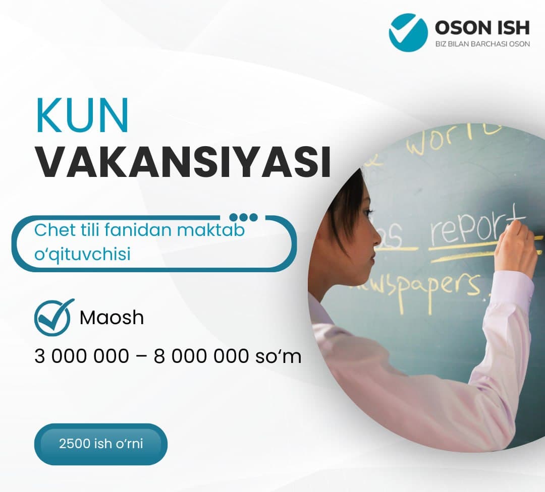 Chet tili o‘qituvchilari uchun