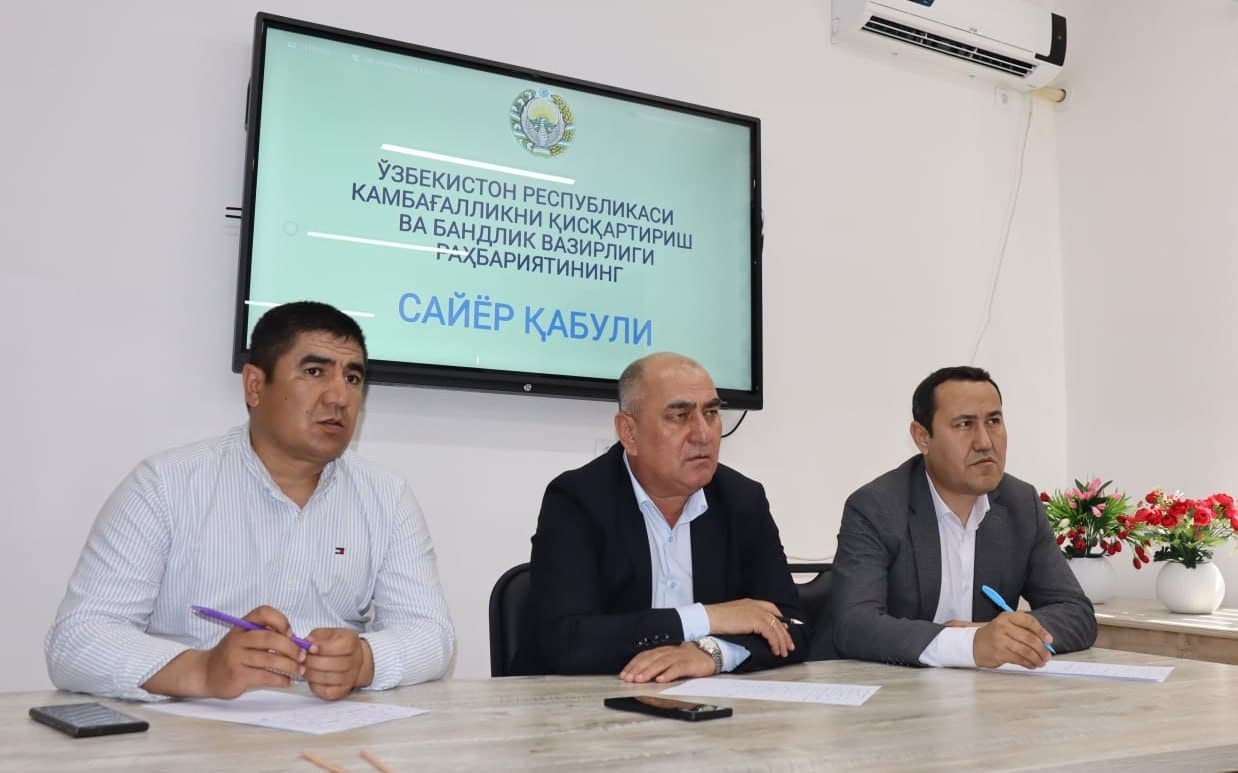 Navoiy viloyatida sayyor qabul o‘tkazildi