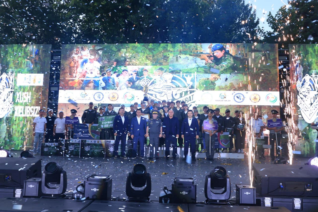 “Shijoat va g‘ayrat” harbiy-sport musobaqasining Respublika final bosqichi yakunlandi