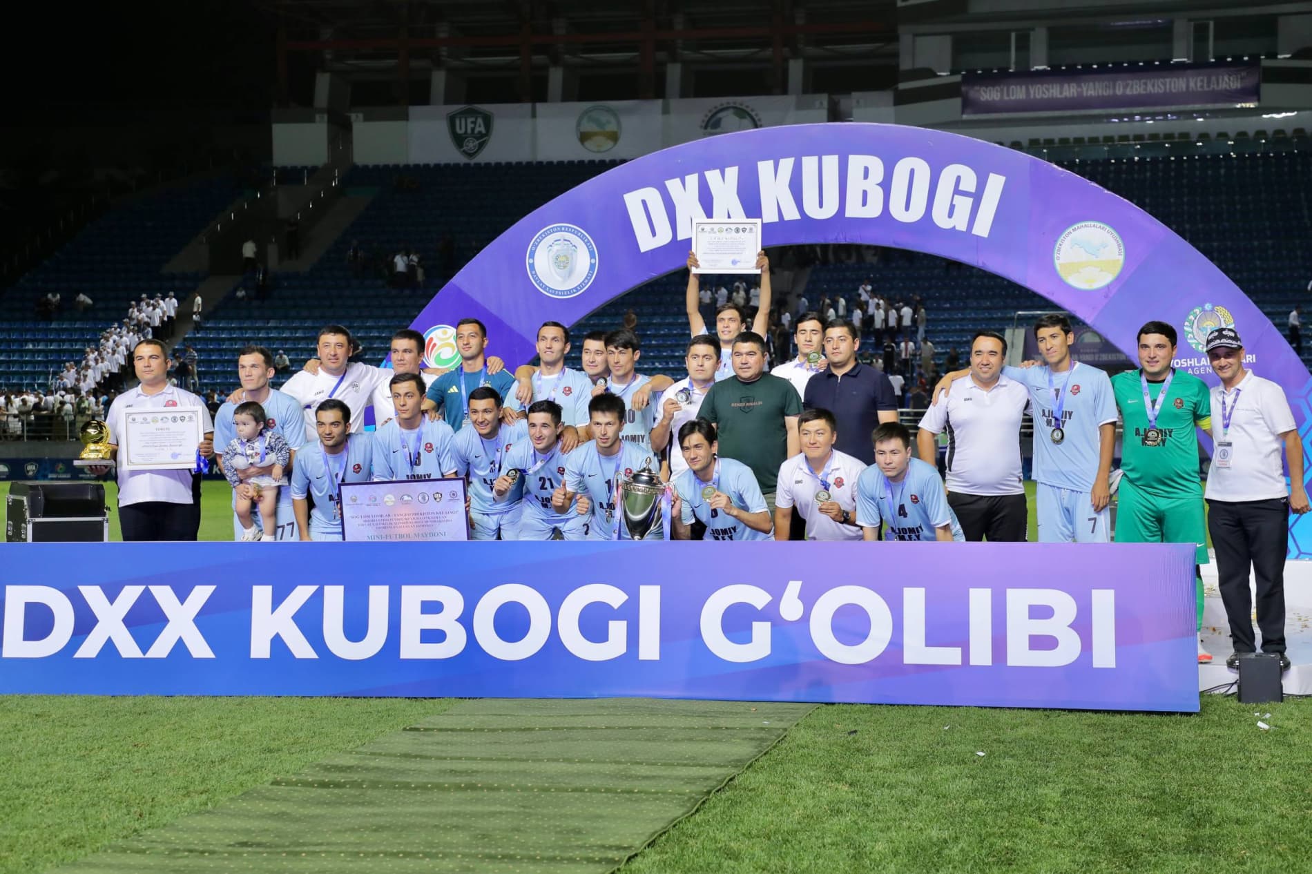 Sportning futbol va mini-futbol turi bo‘yicha “DXX kubogi” musobaqalari yakunlandi
