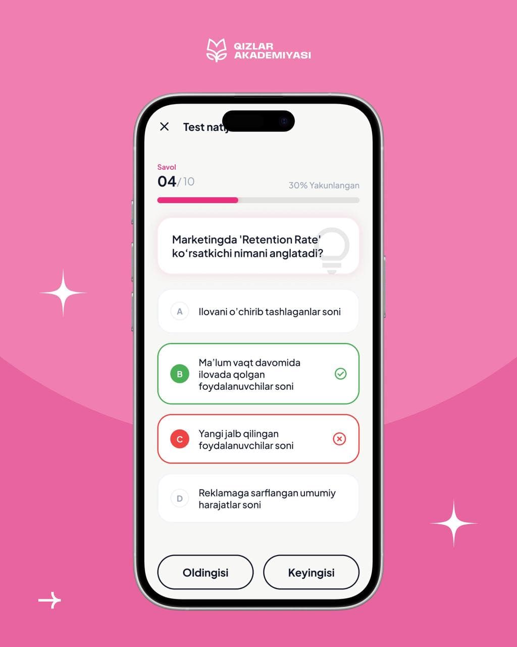 “Qizlar akademiyasi” ilovasining yangi versiyasi taqdim etildi!