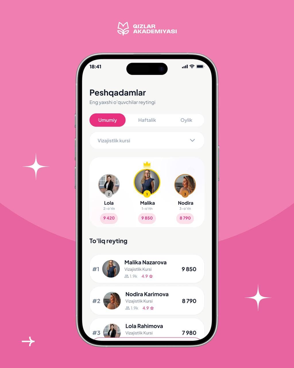 “Qizlar akademiyasi” ilovasining yangi versiyasi taqdim etildi!