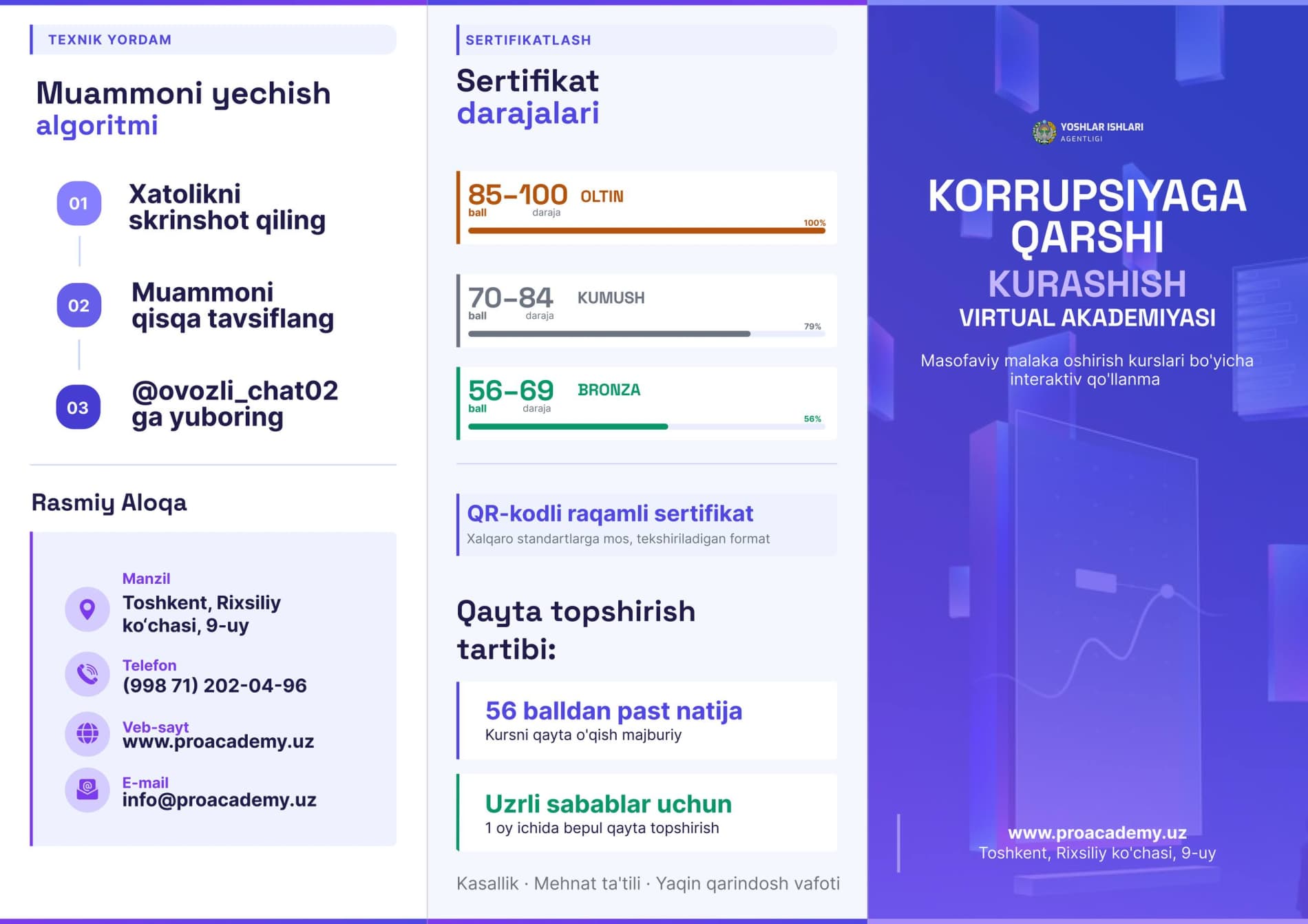 “Korrupsiyaga qarshi kurashish virtual akademiyasi” – haqida bilasizmi?