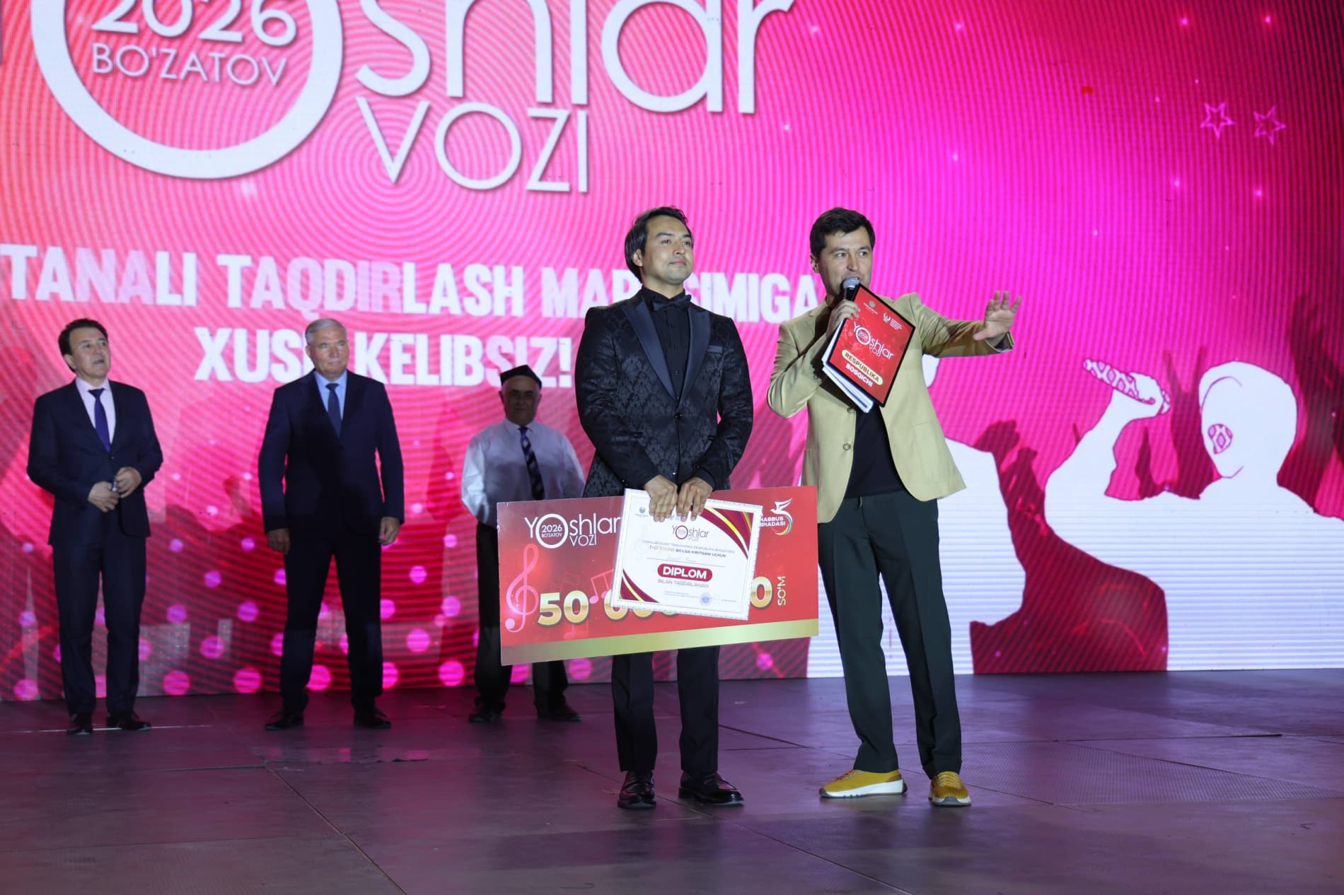 Победители республиканского конкурса «Yoshlar ovozi – Bo‘zatov FEST» 2026 года были торжественно награждены в городе Нукус!