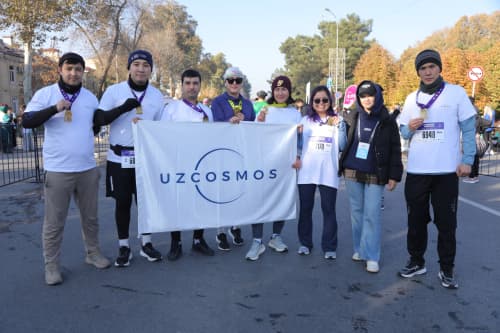 “Ўзбеккосмос” жамоаси - “Самарканд Marathon-2025” иштирокчилари орасида!