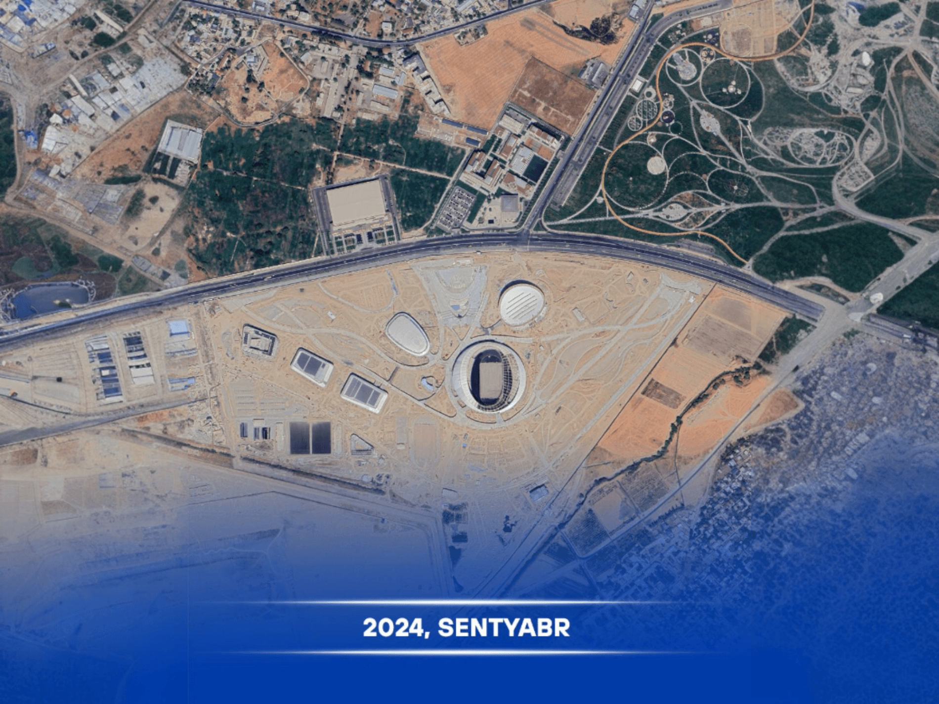 Олимпия шаҳарчаси ҳудудининг ўзгариши