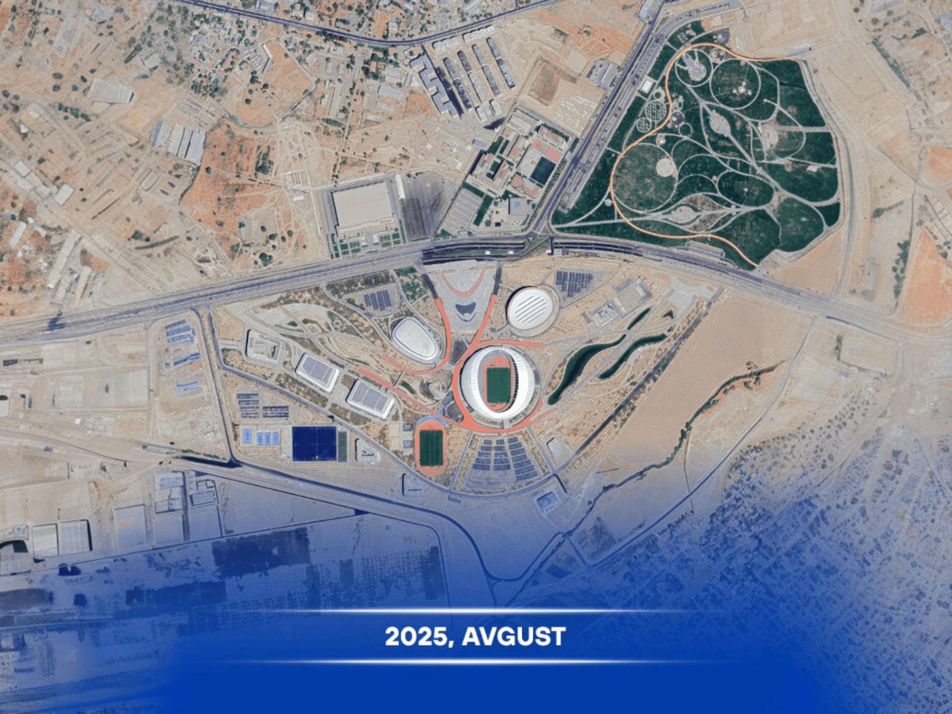 Олимпия шаҳарчаси ҳудудининг ўзгариши