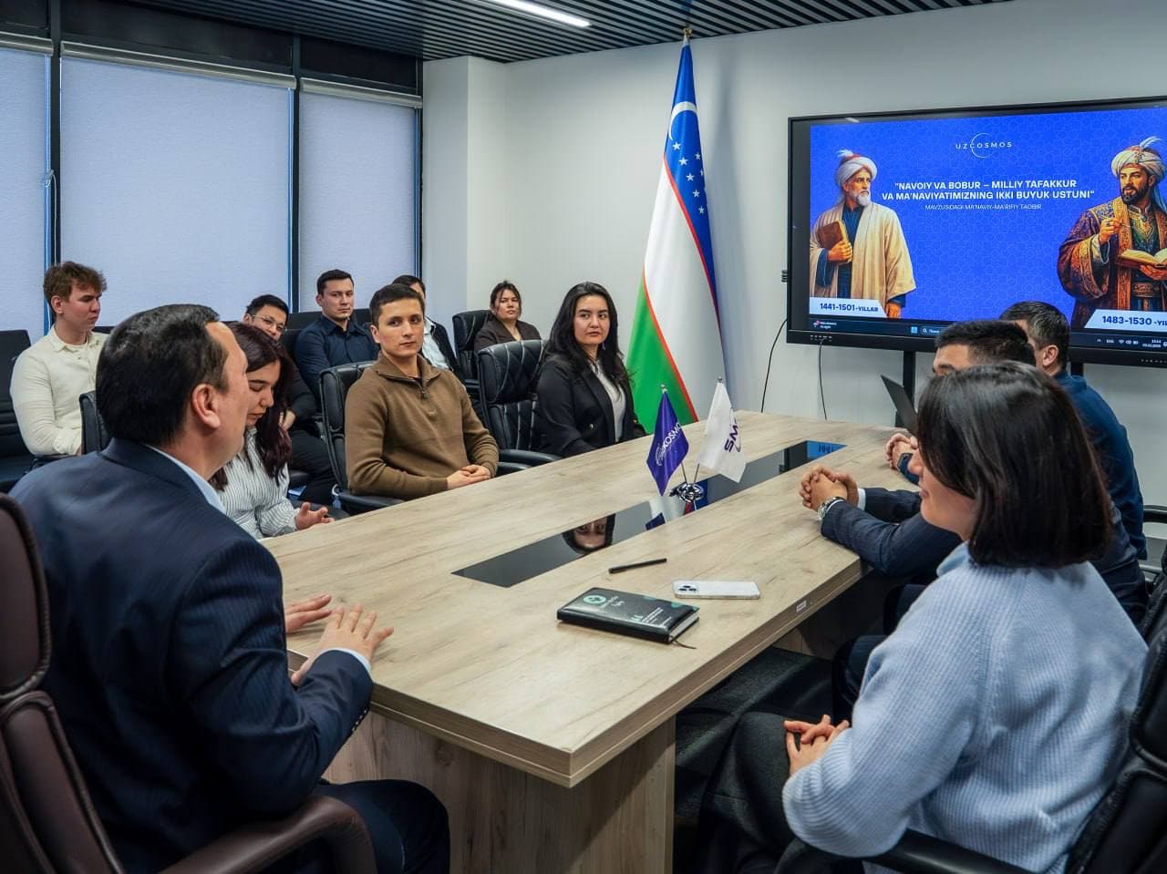 “O‘zbekkosmos” agentligida Navoiy va Bobur tavalludiga bag‘ishlangan ma’naviy-ma’rifiy tadbir