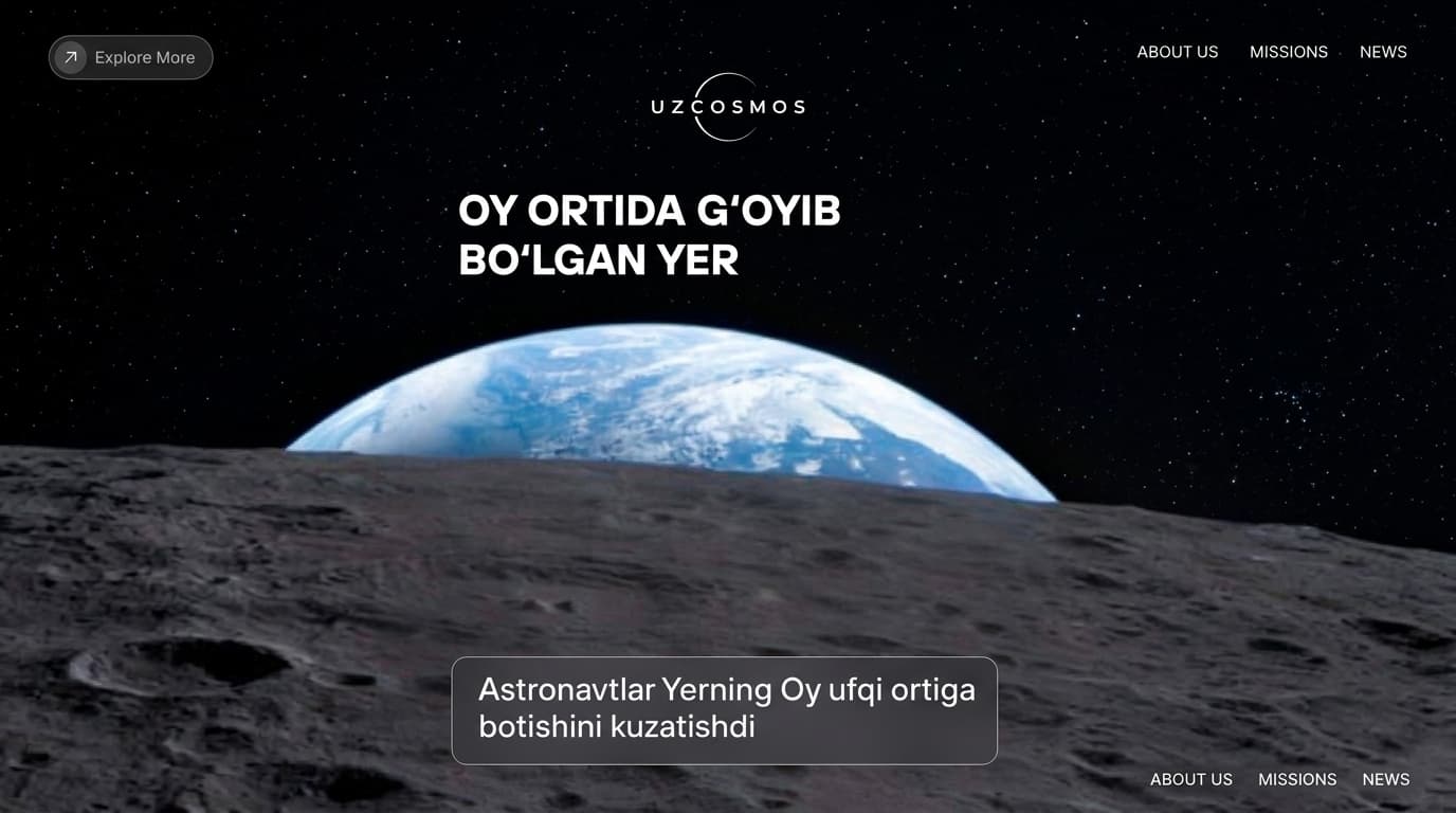 Земля, "скрытая" за Луной, солнечное затмение, видное из космоса, и таинственные вспышки на поверхности Луны