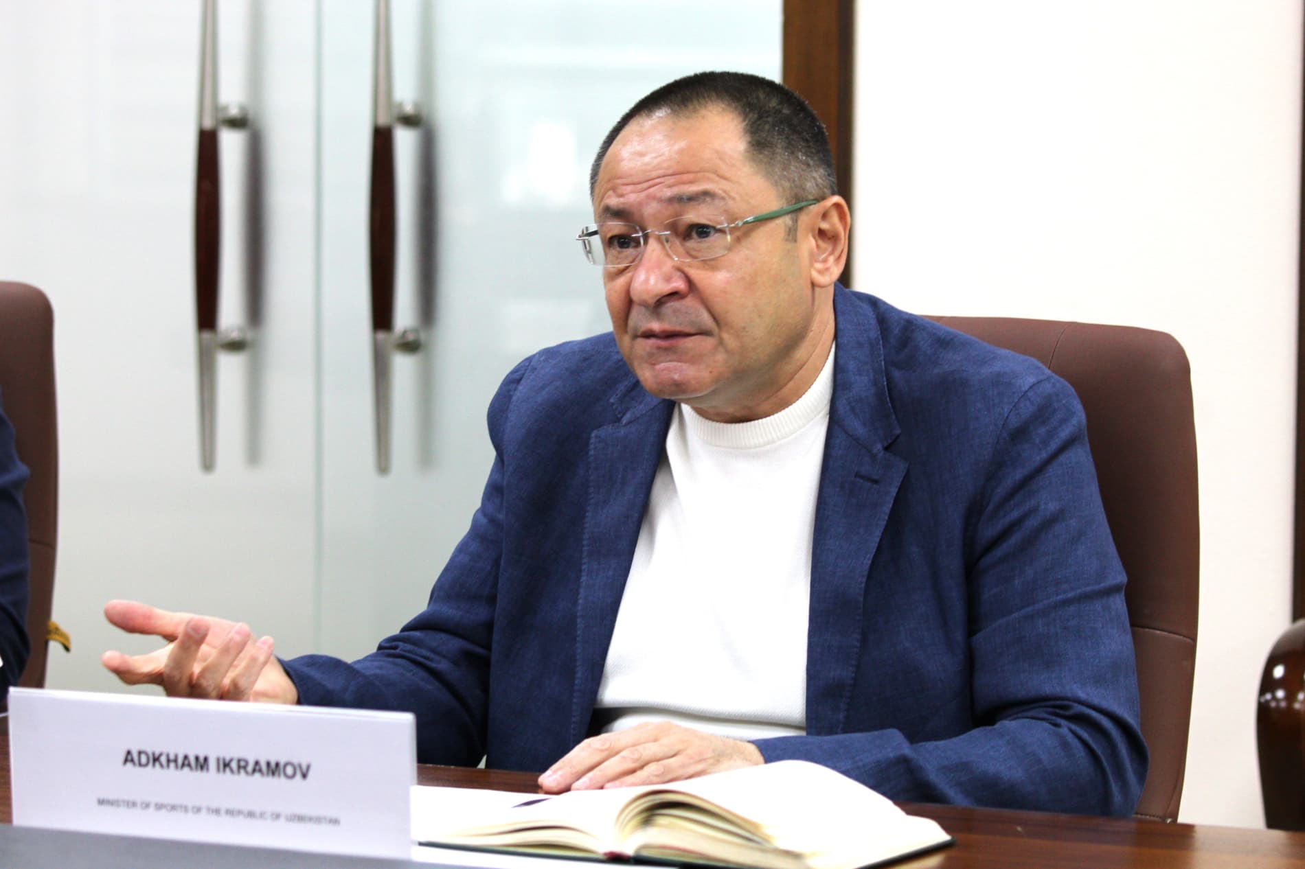 Sport vaziri Adkham Ikramov WADA vakillari bilan uchrashuv o‘tkazdi