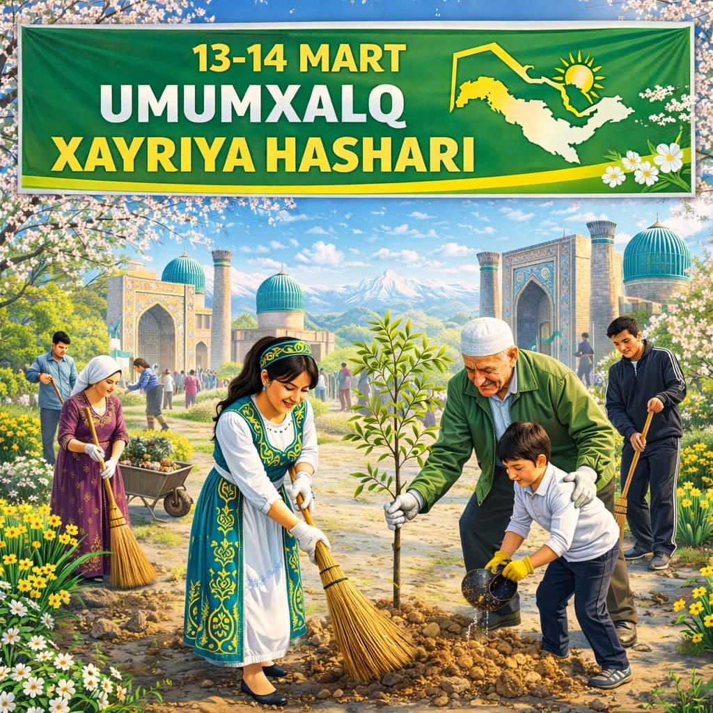 13–14-mart kunlari umumxalq xayriya hashari o‘tkaziladi
