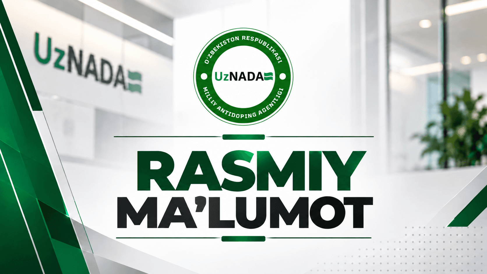 U.Usmonovdan olingan doping sinamasida sportda taqiqlangan modda aniqlangani yuzasidan rasmiy ma’lumot